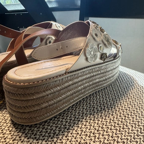 Coach Espadrille Sandals with Tea Rose - Picture 9 of 12